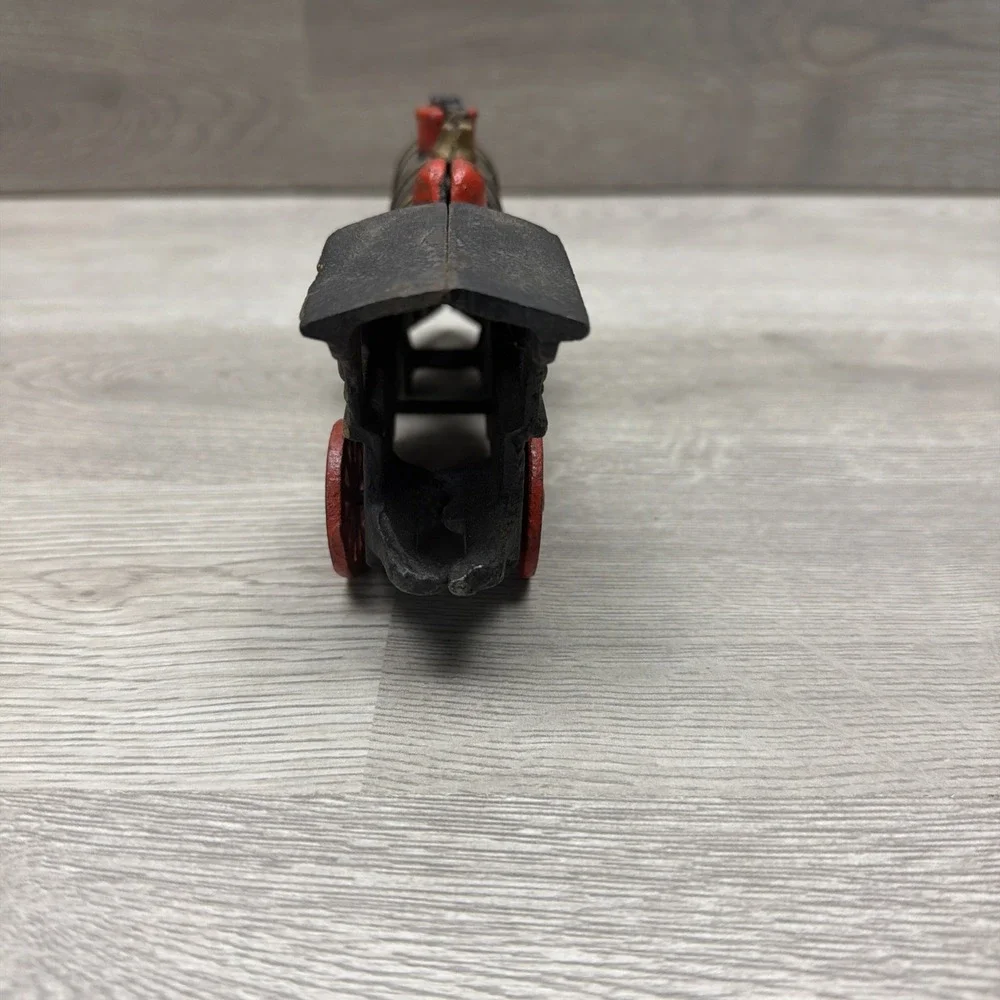 Cast-Iron Toy Train Steam Locomotive Engine & Tender Coal Train Car #50‎ Vintage
